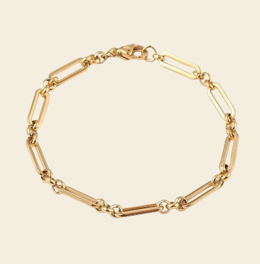 3 + 1 paperclip stainless steel bracelet waterproof