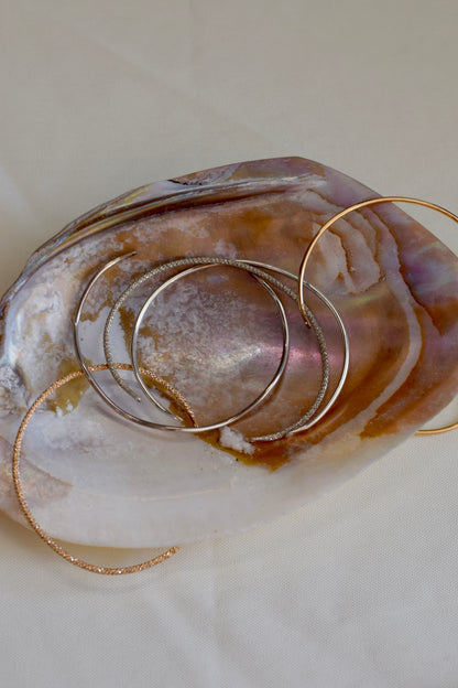 Permanent Bangles - 4 Styles - 2 Metals
