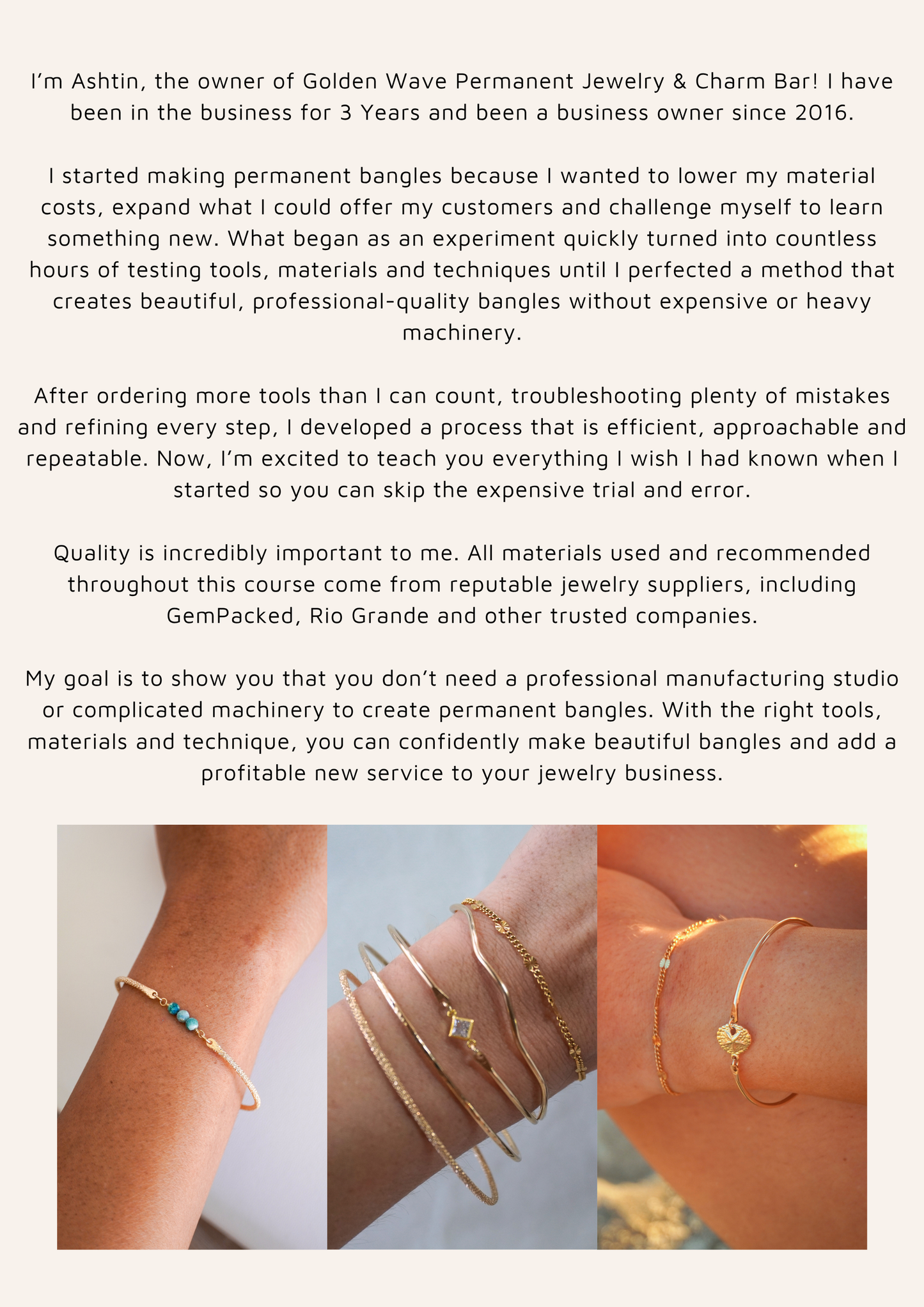 Making Permanent Bangle Guide