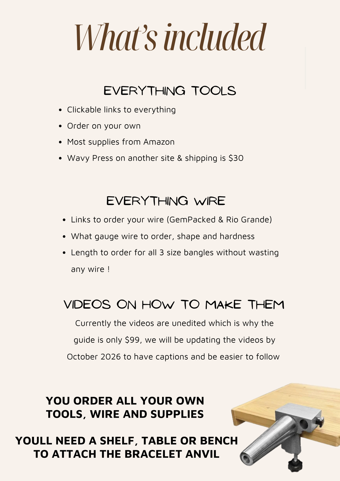 Making Permanent Bangle Guide
