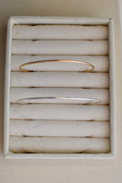 Permanent Bangles - 4 Styles - 2 Metals