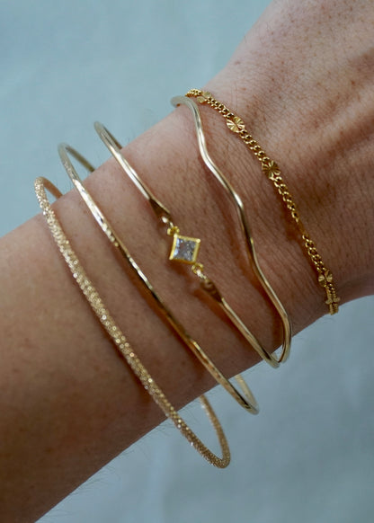 Permanent Bangles - 4 Styles - 2 Metals