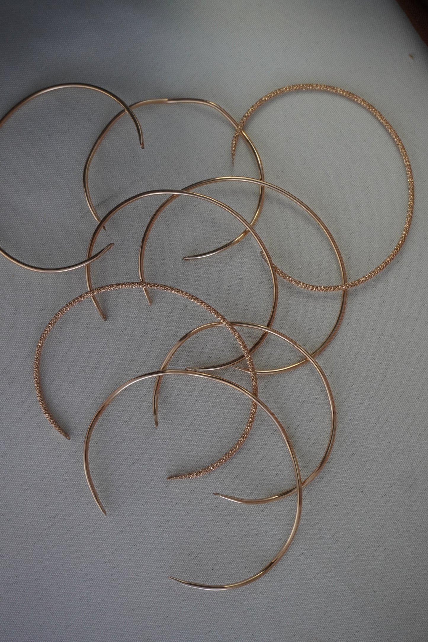Permanent Bangles - 4 Styles - 2 Metals