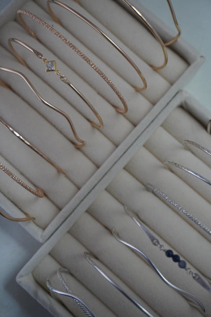 Permanent Bangles - 4 Styles - 2 Metals