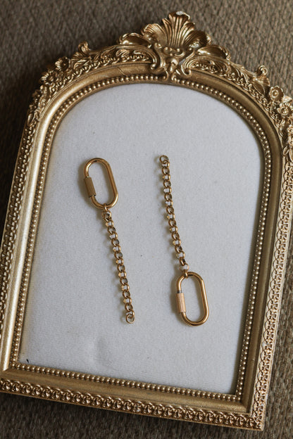 Key Chain Bag Charm with Carabiner