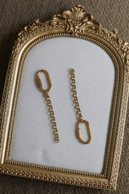 Key Chain Bag Charm with Carabiner