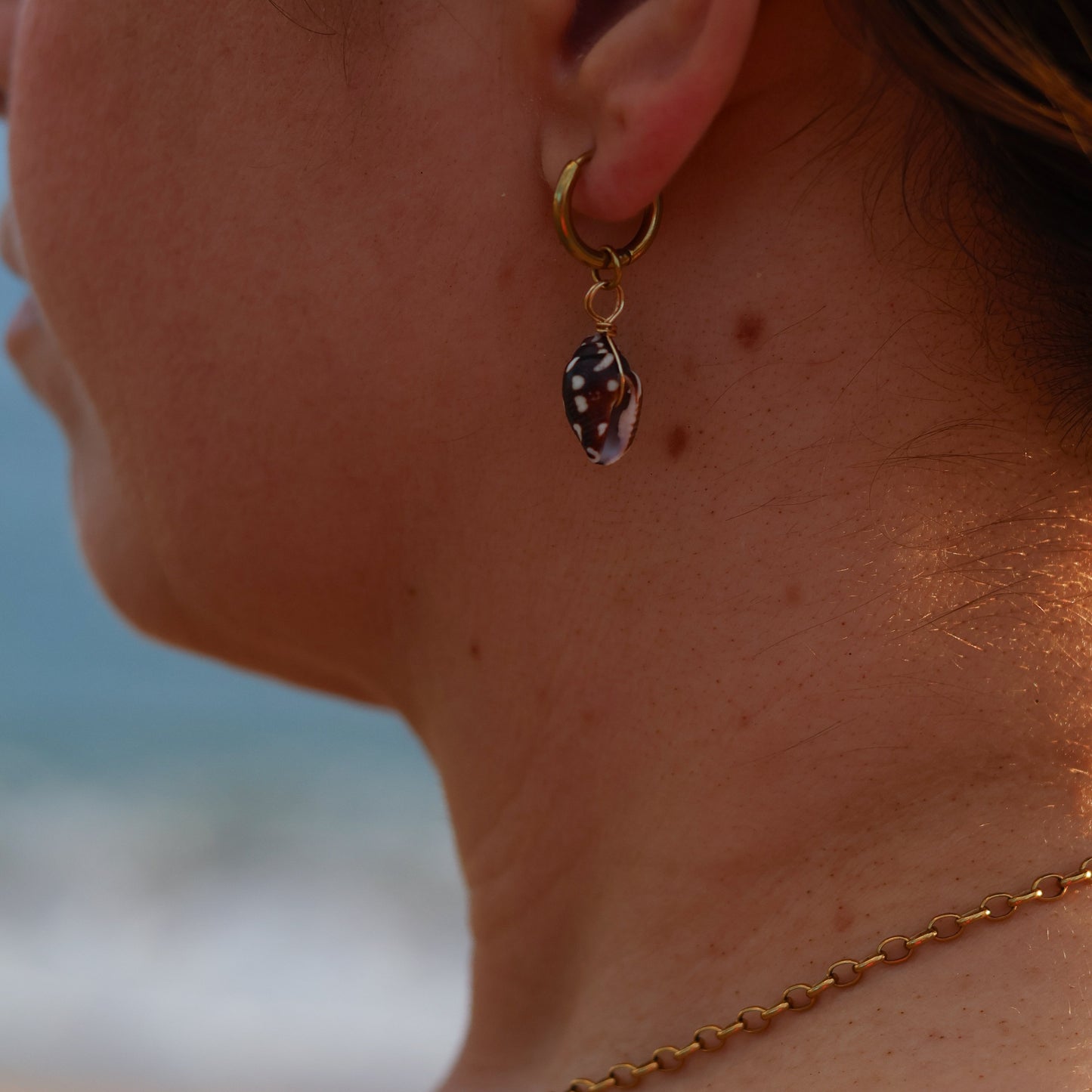 Hammered Huggie Hoops
