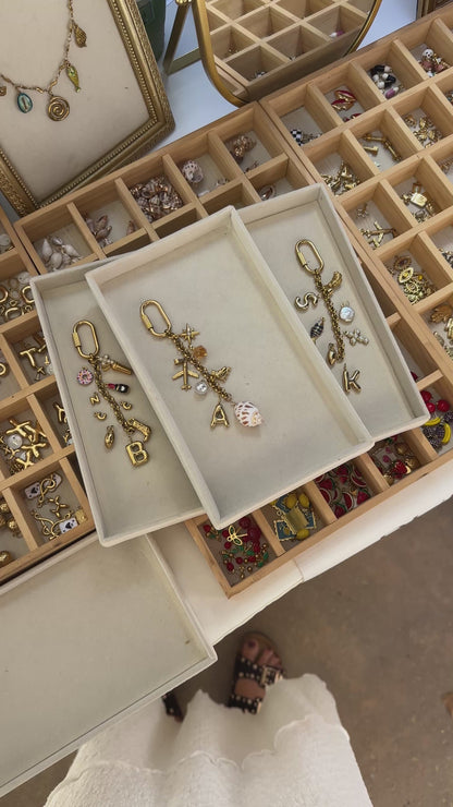Key Chain Bag Charm with Carabiner