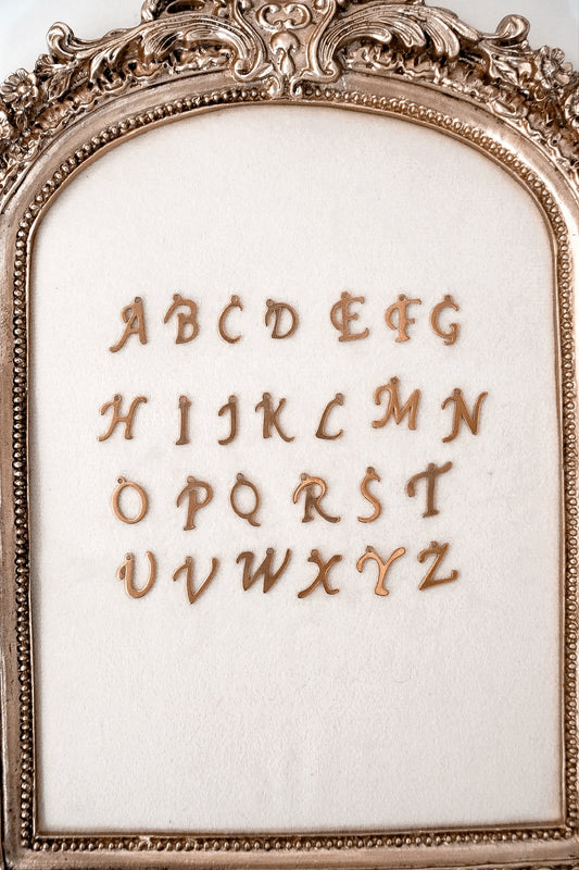 Script Letter Charms